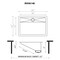 Ruvati 20 x 14 inch Brushed Stainless Steel Undermount Ramp Bathroom Sink Stainless Steel RVH6140ST - alternate 2